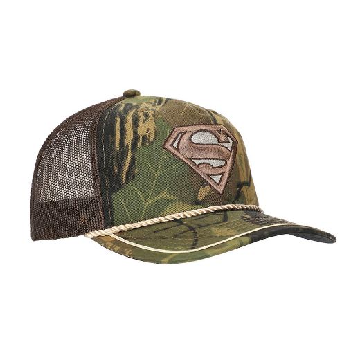 Picture of DC Comics Superman Camo Vintage Rope Trucker