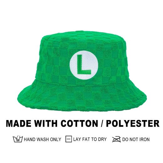 Picture of Super Mario Luigi Terry Cloth Bucket Hat