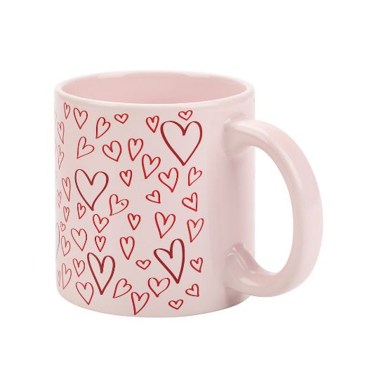 Picture of Bioworld Hearts 16 oz. Ceramic Mug