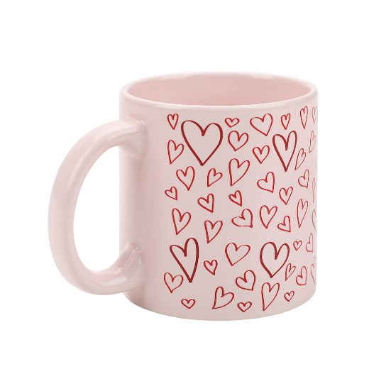 Picture of Bioworld Hearts 16 oz. Ceramic Mug