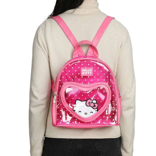 Picture of Hello Kitty Peekaboo Heart Clear Mini Backpack