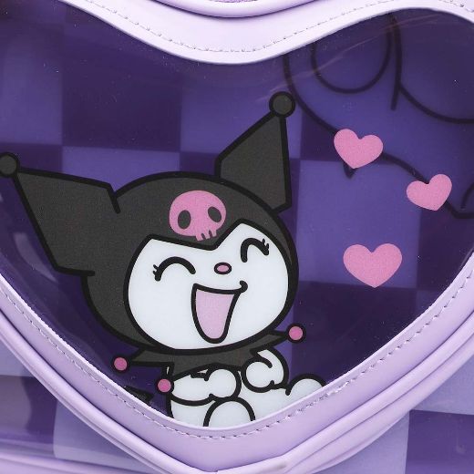 Picture of Kuromi Peekaboo Heart Clear Mini Backpack