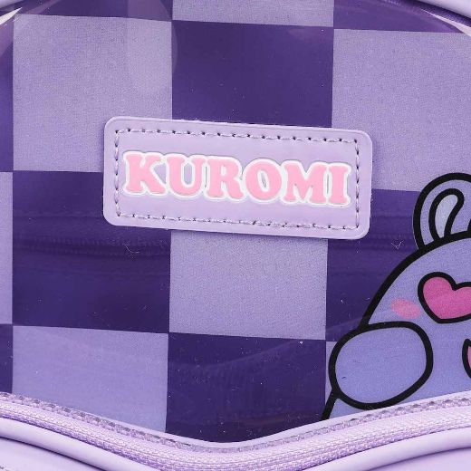 Picture of Kuromi Peekaboo Heart Clear Mini Backpack