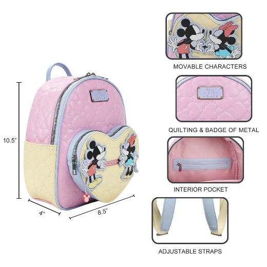 Picture of Disney Mickey & Minnie Interactive Quilted Mini Backpack