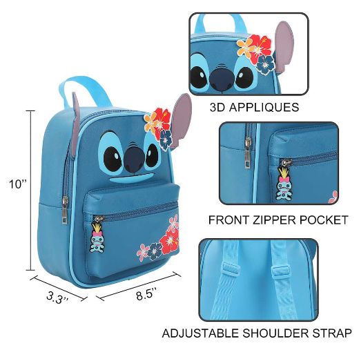 Picture of Disney Stitch 3D Floral Mini Backpack