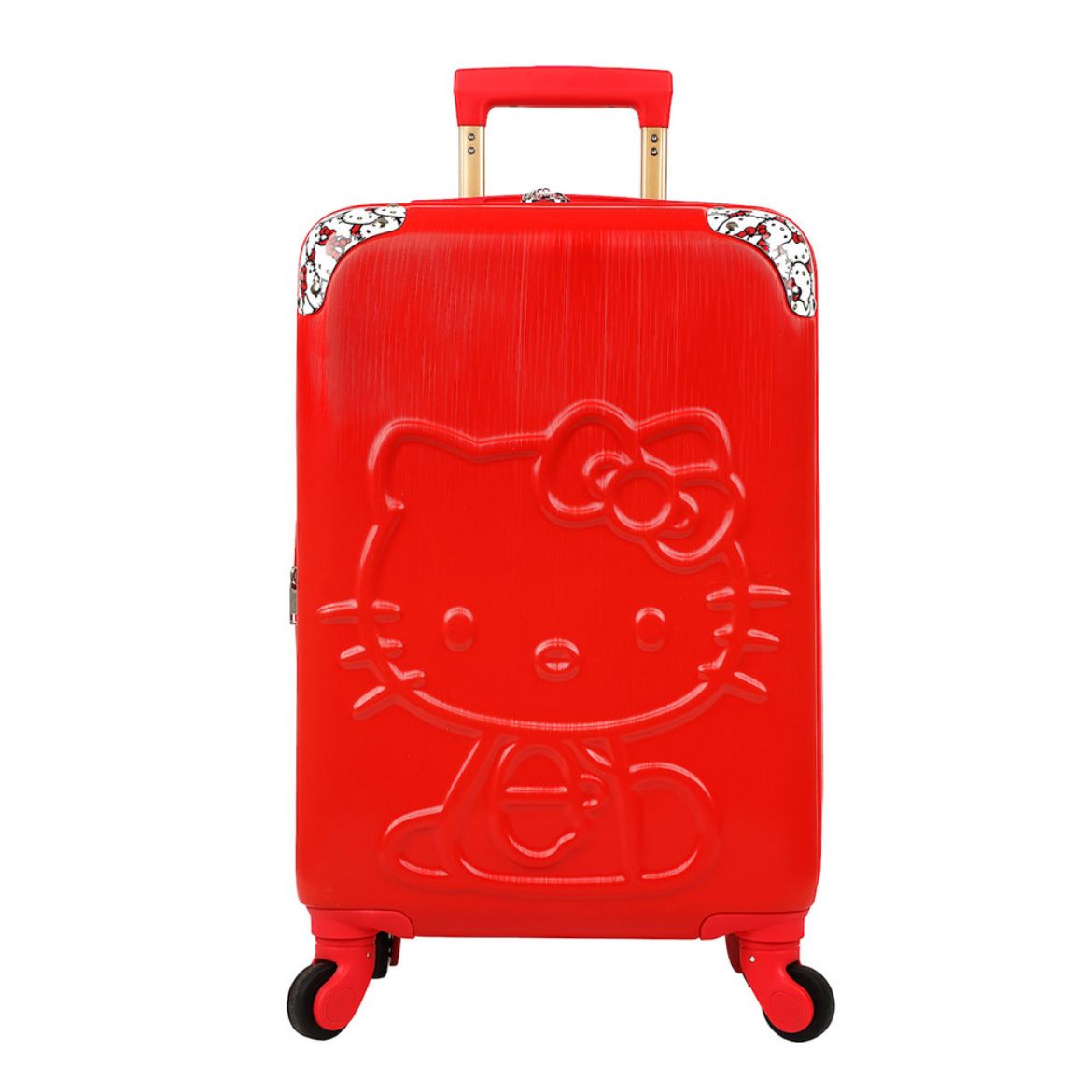 Picture of Hello Kitty Red Embossed 20 in. Rolling Luggage