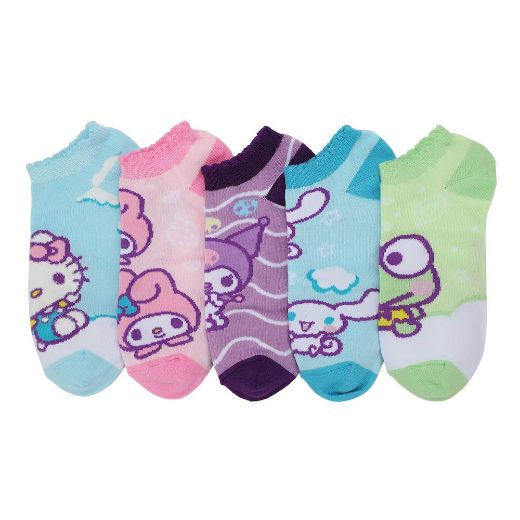 Picture of Hello Kitty & Friends 5 Pair Ankle Socks
