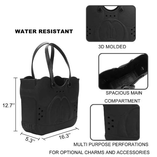 Picture of Disney Mickey Mouse Black 3D Molded Tote