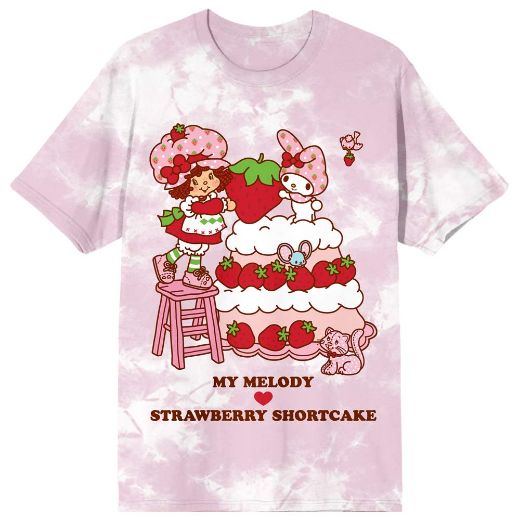 Picture of My Melody & Strawberry Shortcake Washed Juniors Tee