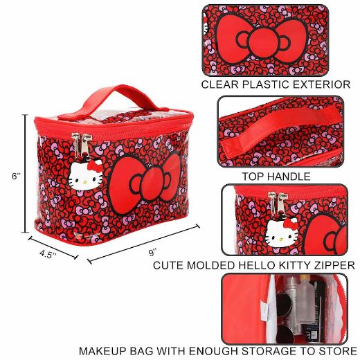 Picture of Hello Kitty Bow Clear Plastic Travel Tote