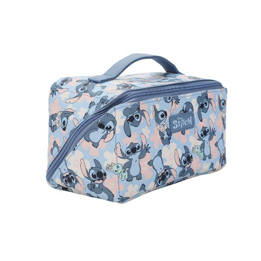 Picture of Disney Stitch Floral Print Travel Cosmetic Bag