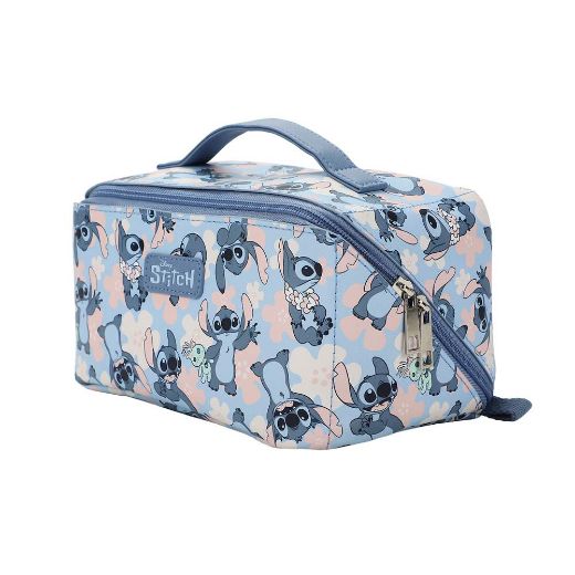 Picture of Disney Stitch Floral Print Travel Cosmetic Bag