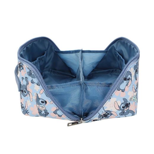 Picture of Disney Stitch Floral Print Travel Cosmetic Bag