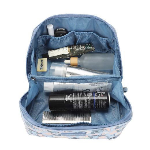 Picture of Disney Stitch Floral Print Travel Cosmetic Bag