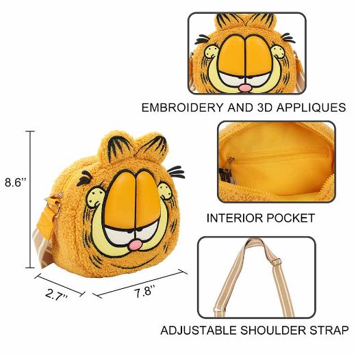 Picture of Garfield 3D Sherpa Crossbody
