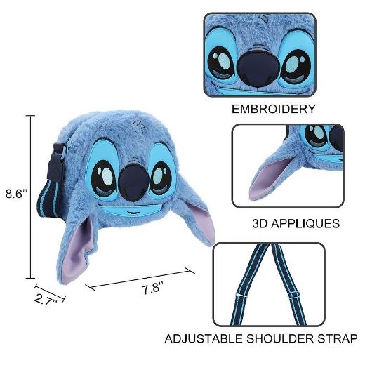 Picture of Disney Stitch 3D Sherpa Crossbody 