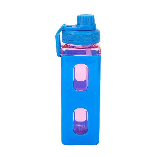 Picture of Hello KItty Hoops 24 oz. Square Plastic Water Bottle