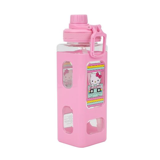 Picture of Hello KItty Cassette Tape 24 oz. Square Plastic Water Bottle