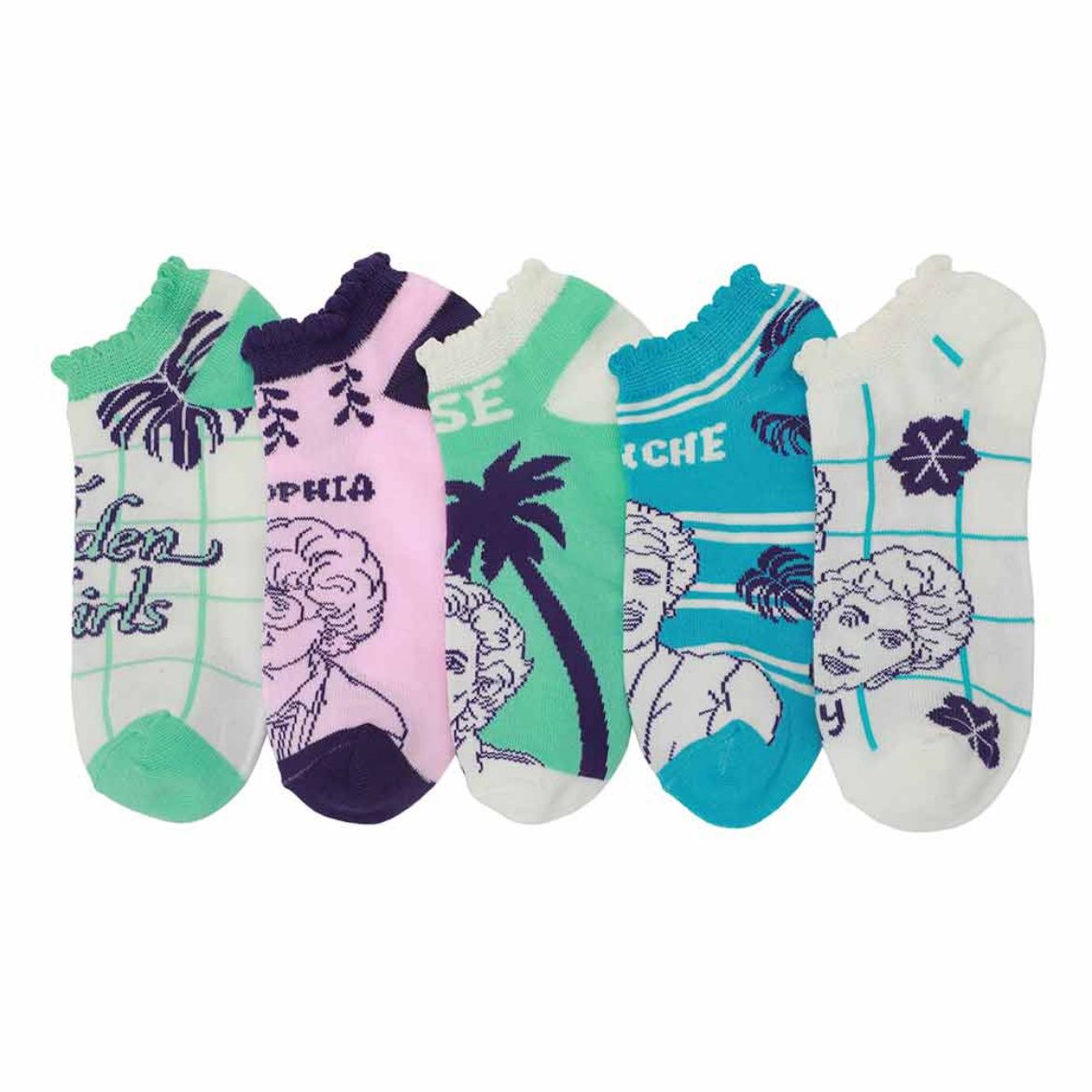 Picture of Golden Girls 5 Pair Ankle Socks