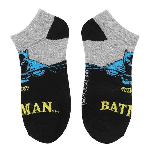 Picture of DC Comics Batman & Joker 5 Pair Ankle Socks