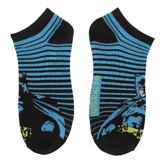 Picture of DC Comics Batman & Joker 5 Pair Ankle Socks