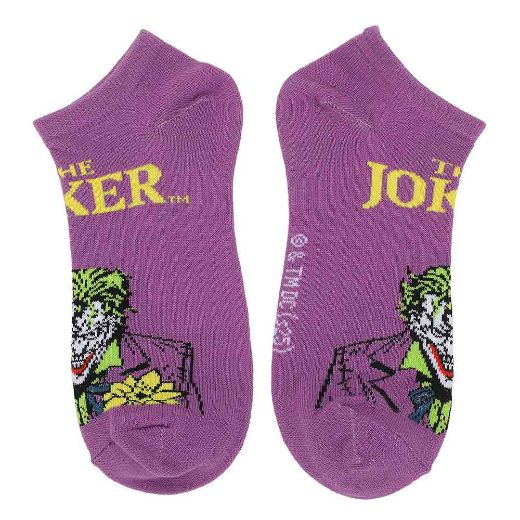 Picture of DC Comics Batman & Joker 5 Pair Ankle Socks