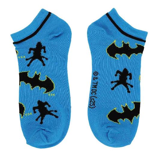 Picture of DC Comics Batman & Joker 5 Pair Ankle Socks