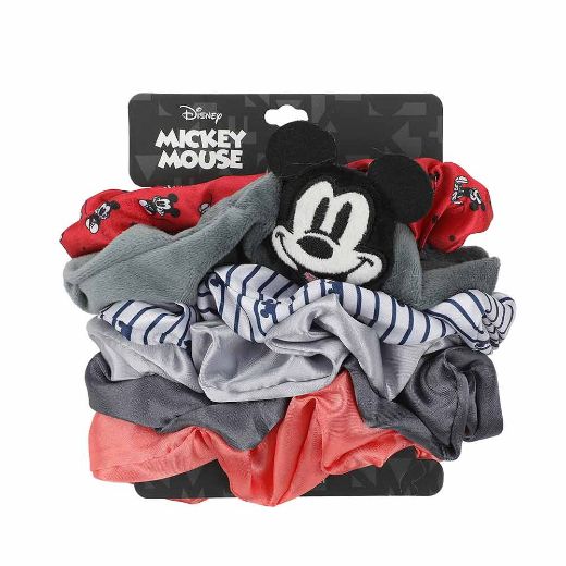 Picture of Disney Mickey Mouse 6 Pack 3D Plush Scrunchies