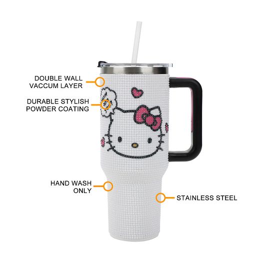 Picture of Hello Kitty 40 oz Stainless Steel Tumbler