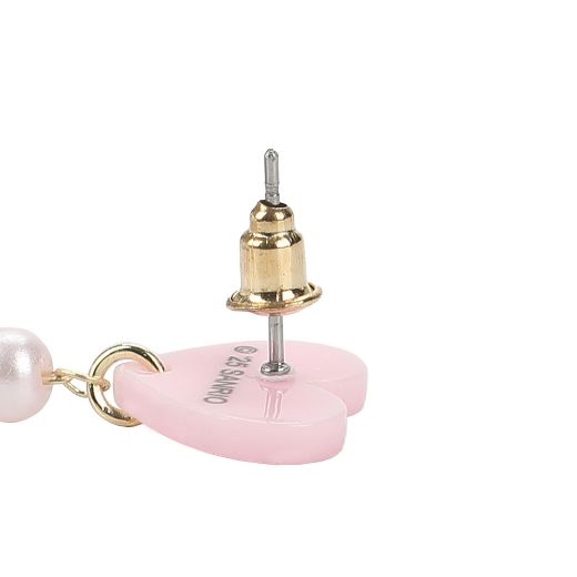Picture of Hello Kitty Heart & Pearls Plush Earrings