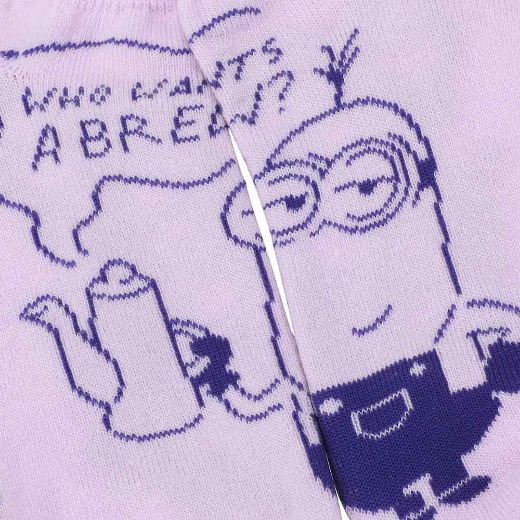 Picture of Minions Quotes 5 Pair Ankle Socks