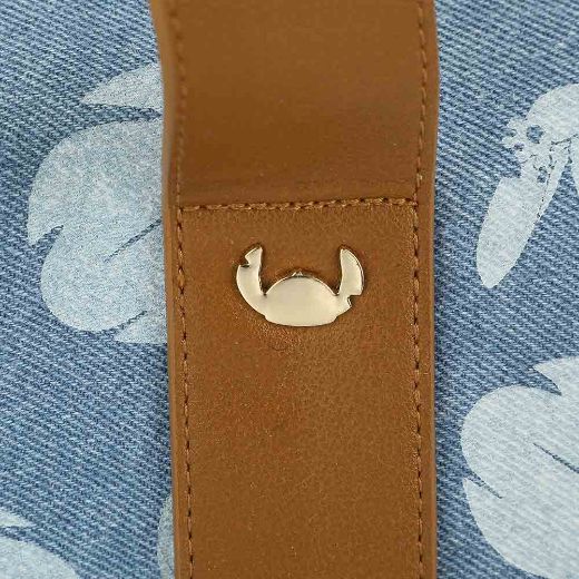 Picture of Disney Stitch Denim Rolling Duffle Travel Bag