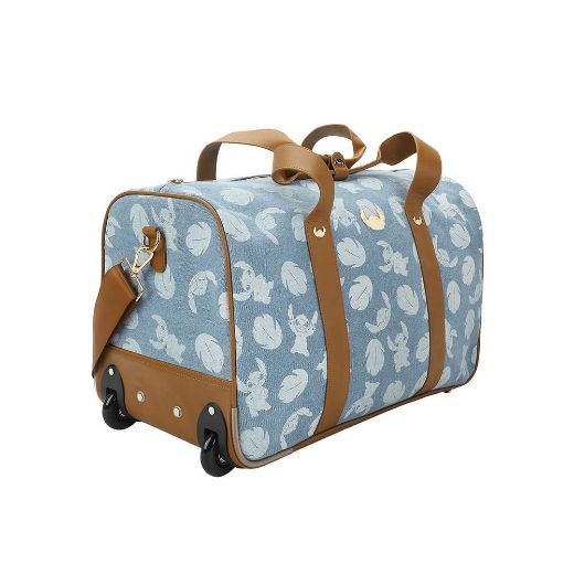 Picture of Disney Stitch Denim Rolling Duffle Travel Bag
