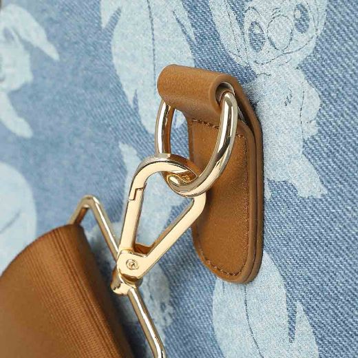 Picture of Disney Stitch Denim Rolling Duffle Travel Bag