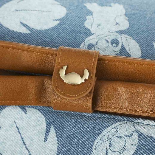 Picture of Disney Stitch Denim Rolling Duffle Travel Bag