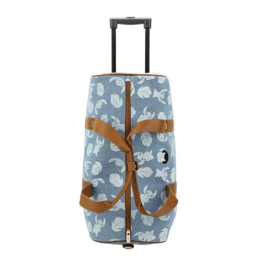 Picture of Disney Stitch Denim Rolling Duffle Travel Bag