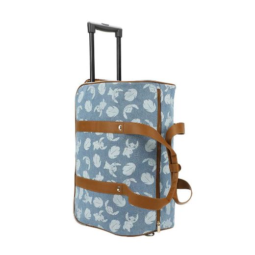 Picture of Disney Stitch Denim Rolling Duffle Travel Bag