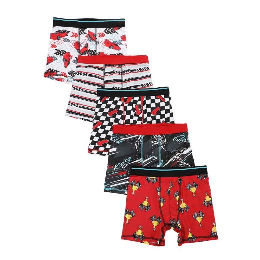 Picture of Bioworld Racing Youth 5 Pack Boxer Briefs