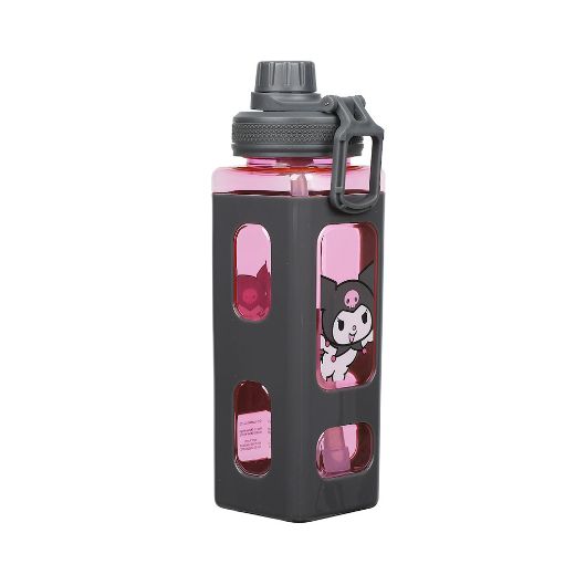 Picture of Kuromi 24 oz. Square Plastic Water Bottle