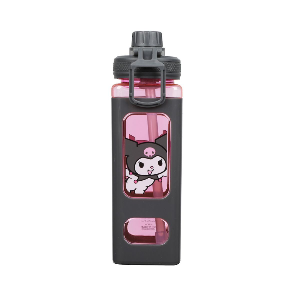 Picture of Kuromi 24 oz. Square Plastic Water Bottle