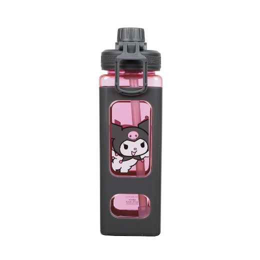 Picture of Kuromi 24 oz. Square Plastic Water Bottle