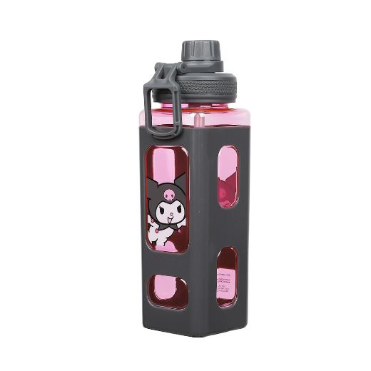 Picture of Kuromi 24 oz. Square Plastic Water Bottle