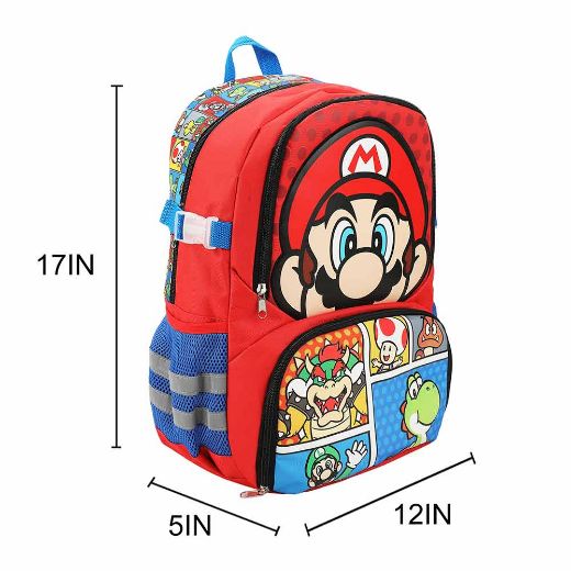 Picture of Super Mario Characters AOP Youth Sports Backpack