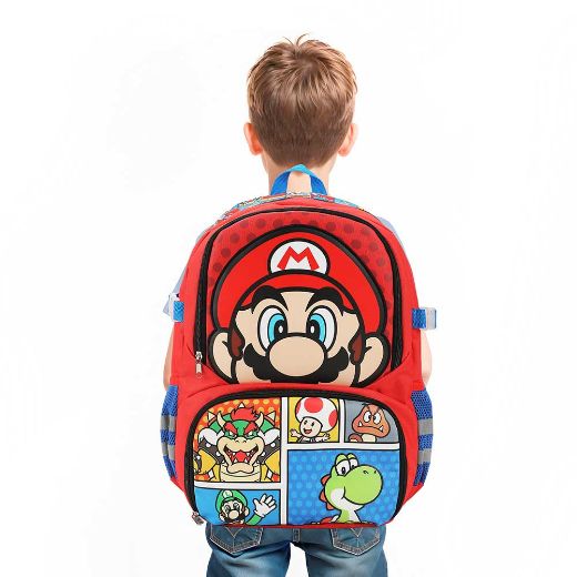Picture of Super Mario Characters AOP Youth Sports Backpack