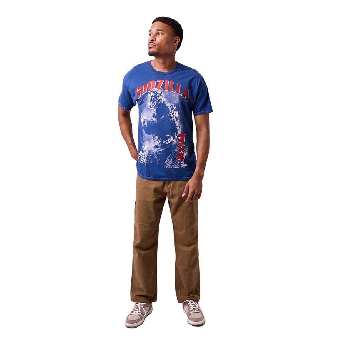 Picture of Godzilla Oversized Print Washed Unisex Tee