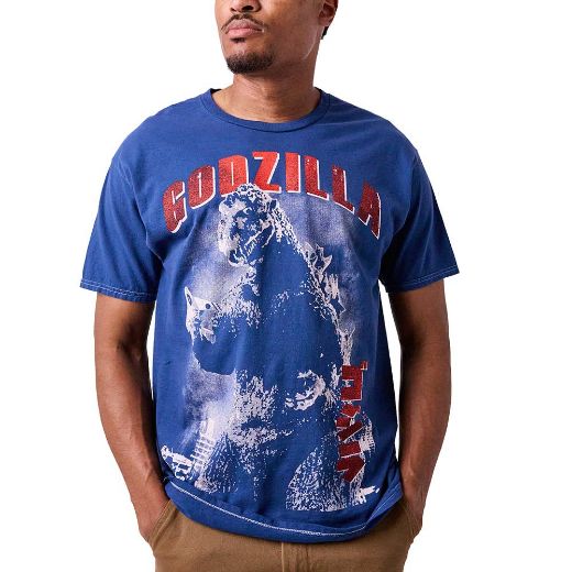Picture of Godzilla Oversized Print Washed Unisex Tee