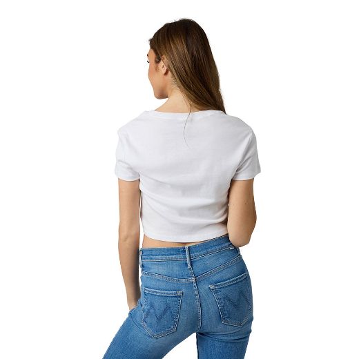 Picture of Bioworld USA Logo Junior's Cropped Baby Tee