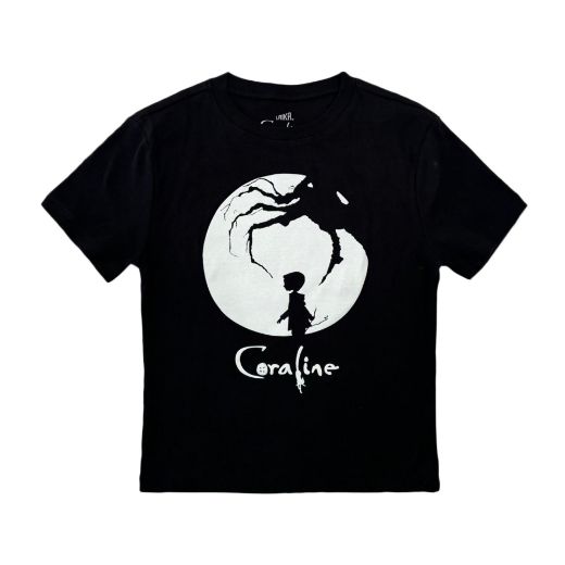 Picture of Coraline Silhouette Juniors Cropped Baby Tee