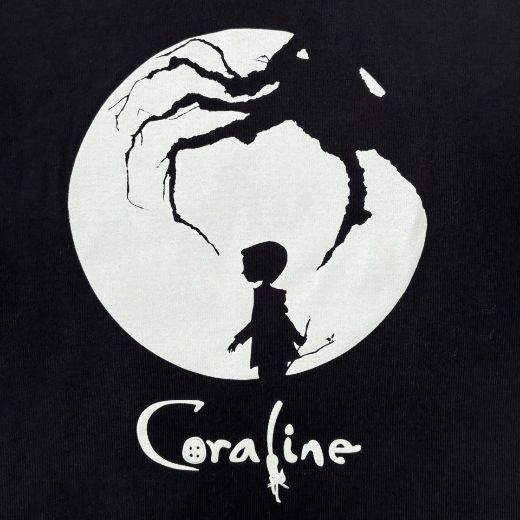 Picture of Coraline Silhouette Juniors Cropped Baby Tee