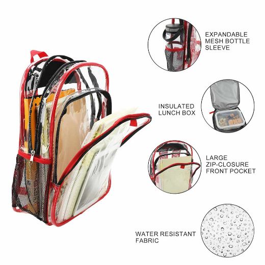 Picture of Hello Kitty Youth 5 pc Transparent Backpack Set